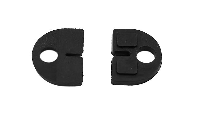 Стеклодержатель литой с вставками под стекло 8-10 мм, 4+4 мм, на плоскость 40х22х50, полированный (AISI 304) k002-10 10