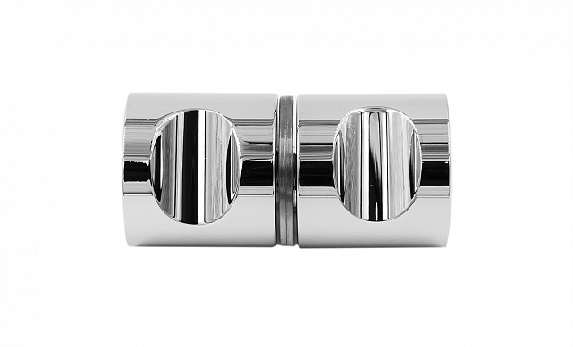 Ручка-кноб для двери 32х38 мм латунь-хром, полированная t696 PC 3 Ручка-кноб для двери 32х38 мм латунь-хром, полированная t696 PC 3