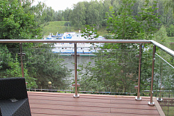 Перила и ограждения для террас в Екатеринбурге. Готовые проекты ПерилаГлавСнаб - фото 22