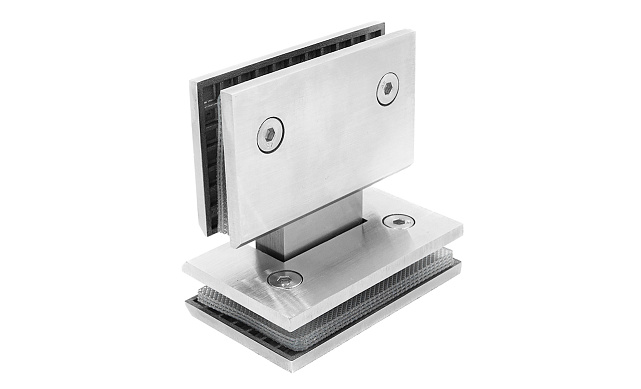 Петля для душевой кабины стекло-стекло 180° 90х55 мм AISI 304 шлифованная t303-2 SSS 5