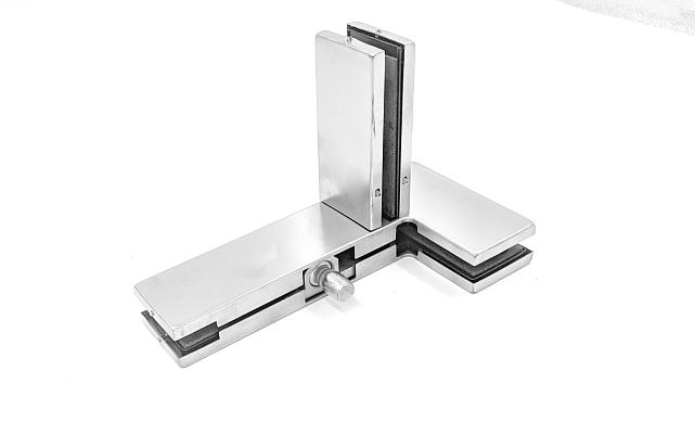 Фитинг угловой с осью и ребром жесткости, шлифованный t141L SSS 6