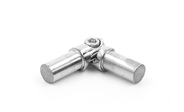 Поворот ригеля Ø16х1.5 мм, с двумя установочными штифтами, шарнирный, (AISI 304) k060-4 5