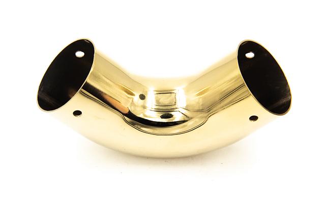 Отвод 90° для круглого пластикового поручня, золото k259-88 5