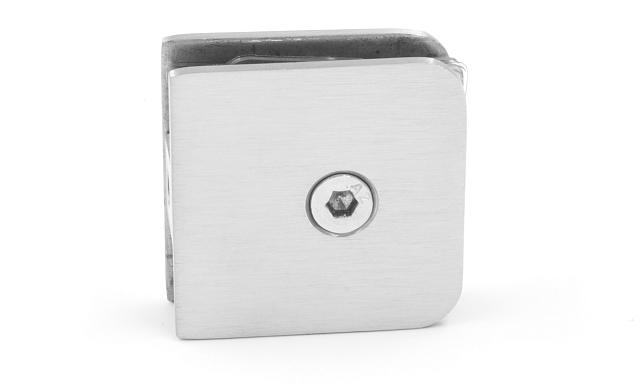 Коннектор для душевой стена-стекло 45х45 мм, нержавеющая сталь AISI 304, шлифованная t720 SSS 6