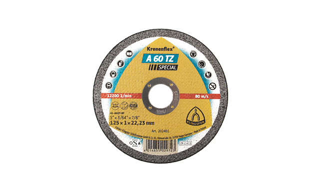 Ультратонкий отрезной круг д.125/1/22 KLINGSPOR Ф-0835 2 Ультратонкий отрезной круг д.125/1/22 KLINGSPOR Ф-0835 2