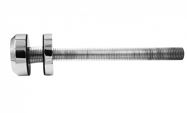 Стеклодержатель Ø50х10х18, шпилька М16х205 мм, для стекла 8-40 мм, AISI (201), с возможностью регулировки выноса до 65 мм, для торцевого крепления стекла, полированный, литой k277-3 7 Стеклодержатель Ø50х10х18, шпилька М16х205 мм, для стекла 8-40 мм, AISI (201), с возможностью регулировки выноса до 65 мм, для торцевого крепления стекла, полированный, литой k277-3 7