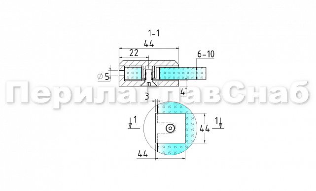 Коннектор для душевой кабины стена-стекло 45х45 мм латунь-хром, полированный t730 PC 3 Коннектор для душевой кабины стена-стекло 45х45 мм латунь-хром, полированный t730 PC 3