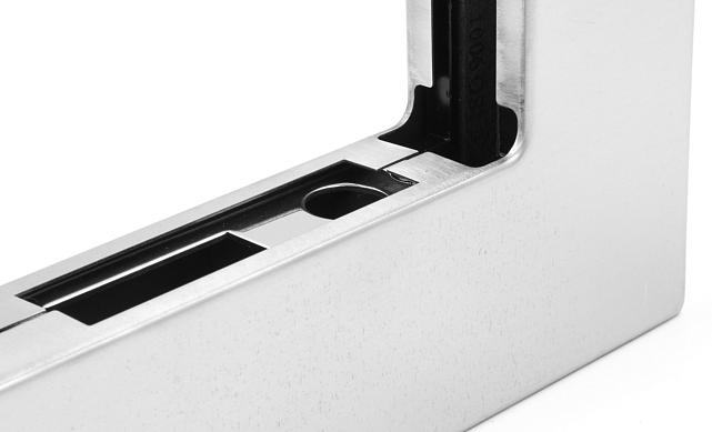 Фитинг угловой соединительный с ответной частью под замок без ограничителя, шлифованный, вырез 02 t142-3 SSS 5