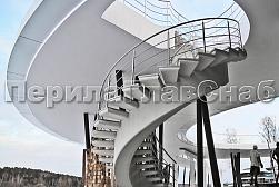 Перила для лестниц из металла в Екатеринбурге. Готовые проекты ПерилаГлавСнаб - фото 5