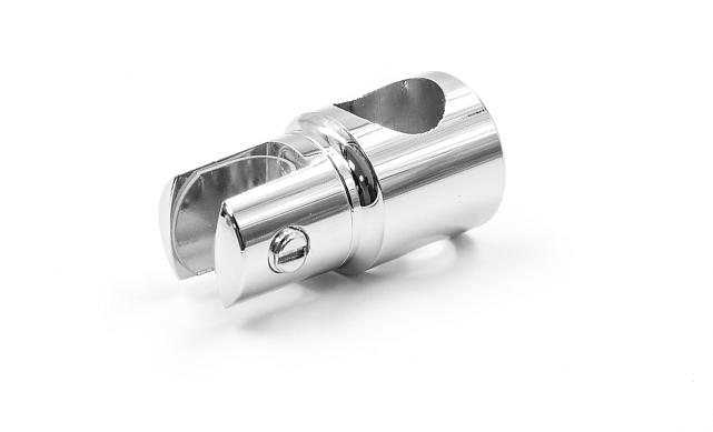 Держатель стекла сквозной, цинк-хром полированный t914 PZn 3