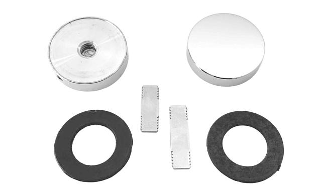 Коннектор для соединения стекол без вырезов (комплект 2 шпильки: 22мм и 28мм), под стекло 10-18 мм, полир. t522-2 PSS 4