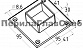 Фланец для трубы 40х40 мм, литой, полированный, (AISI 304) k223