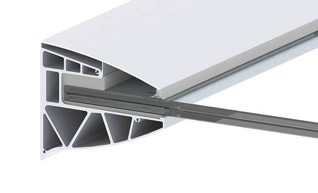 Профиль козырьковый алюминиевый анодированный k300-3  4