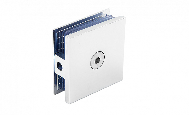 Коннектор для душевой кабины стена-стекло 45х45 мм латунь-хром, полированный t730 PC 6 Коннектор для душевой кабины стена-стекло 45х45 мм латунь-хром, полированный t730 PC 6