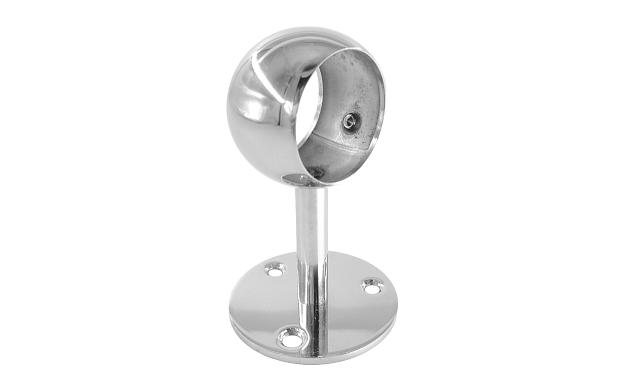 Держатель поручня Ø42,4мм, выносной, с обхватом, полированный, AISI 304 k256-42 6