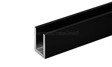 П-образный профиль 19x13, L=3000, алюминий, черный t756-2-3000 BL купить в Екатеринбурге