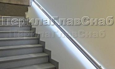 Пристенный поручень с LED подсветкой купить в Екатеринбурге