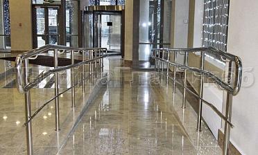 Ограждение пандуса с одним ригелем купить в Екатеринбурге