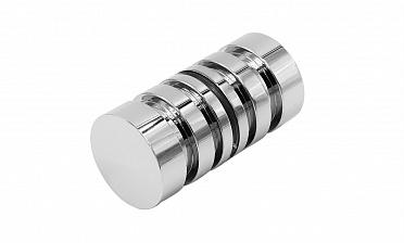 Ручка-кноб для двери 32х38 мм латунь-хром, полированная t694 PC купить в Екатеринбурге Ручка-кноб для двери 32х38 мм латунь-хром, полированная t694 PC купить в Екатеринбурге